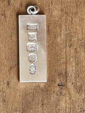 Silver ingot pendant for sale  PRENTON