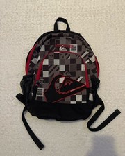 Mochila de surf quadriculada preta vermelha vintage Y2K Quiksilver escola caminhada viagem laptop, usado comprar usado  Enviando para Brazil