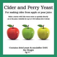 Cider perry yeast for sale  ILMINSTER