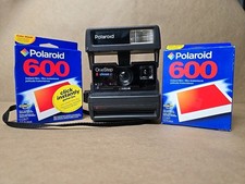 Câmera de Filme Instantânea Vintage Polaroid One Step Close Up Flash 600 com 2 PACOTES DE FILME comprar usado Câmera de Filme Instantânea Vintage Polaroid One Step Close Up Flash 600 com 2 PACOTES DE FILME comprar usado  Enviando para Brazil