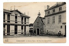 CPA - 92 - PLESSIS PIQUET - LA Mairie et l Eglise - animée - écrite comprar usado  Enviando para Brazil
