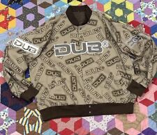 Usado, Jaqueta estilo corrida Y2K DUB 3XL marrom 20” aros vintage street wear hip hop rap comprar usado  Enviando para Brazil