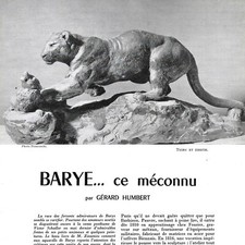 Barye méconnu article d'occasion  Quimper
