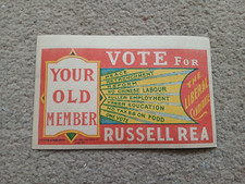 Vote russell rea for sale  SWANSEA