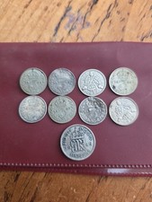 Silver threepence coins for sale  NEWARK