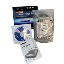 Unidade de disquete externa TDK USB 3,5 polegadas 1,44 MB FDD-100B TEAC FD-05PUW Mac Windows comprar usado  Enviando para Brazil