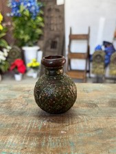 Vaso decorativo vintage raro feito de ferro pequeno pintado à mão armazenamento Kalash para casa, usado comprar usado  Enviando para Brazil