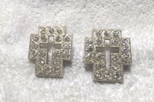 Pair silver rhinestone for sale  Las Vegas