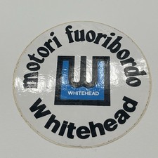 Sticker vintage whitehead usato  Roma