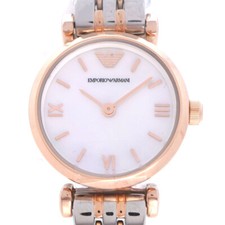 AUTÊNTICO Emporio Armani AR-11195 relógio de pulso de quartzo branco concha/prata 0035 comprar usado  Enviando para Brazil
