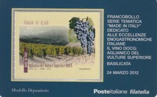 2012 tessera filatelica usato  Italia