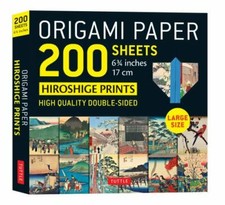 Origami Paper 200 sheets Hiroshige Prints 6 3/4" (17 cm): High-Quality Double Si comprar usado  Enviando para Brazil