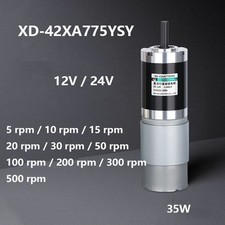Usado, Motor de redução planetária DC 12V 24V 5-500rpm motor de engrenagem de grande torque 42XA-775 comprar usado  Enviando para Brazil