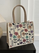 Floral jute hessian for sale  BOLTON