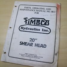 Timbco shear head for sale  Portland