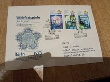 Ersttagsbrief weltfestspiele d gebraucht kaufen  Hildburghausen