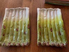 Paire assiettes asperge d'occasion  Tours-