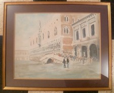 Tableau aquarelle signé d'occasion  Peymeinade