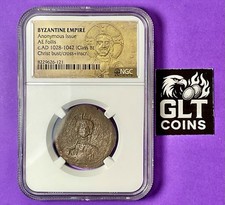 ⭐Moeda bizantina Jesus Cristo Rei dos Reis com certificação NGC 1028–1042 antiga!⭐ comprar usado  Enviando para Brazil