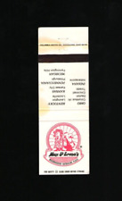 Vintage matchbook max for sale  Bulger