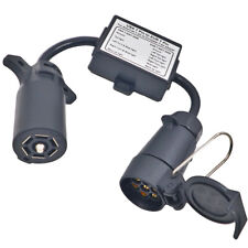 Conversor de luz de reboque EUA para UE - Adaptador de lâmina de 7 vias (EUA) para redondo de 7 pinos (UE) comprar usado  Enviando para Brazil