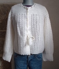 Gilet vintage tricoté d'occasion  Beaumont-de-Lomagne