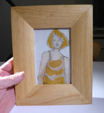 Lady yellow painting for sale  REDRUTH