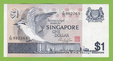 Singapore banconota birds usato  Maiolo