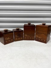 Vintage wood canister for sale  Monroe