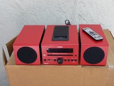 Sistema estéreo microcomponente Yamaha MCR-B142 CD AM/FM USB iPod Bluetooth vermelho comprar usado  Enviando para Brazil