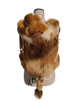 Mochila de pelúcia infantil grande leão, alça ajustável, fecho de zíper, 20" de comprimento comprar usado  Enviando para Brazil