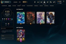 League of Legends Account Lvl 393 - 152 Skins 4 Ultimativ 1 Mythisch 11 Legendär, usado comprar usado  Enviando para Brazil