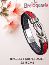 Bracelet homme acier d'occasion  Viarmes