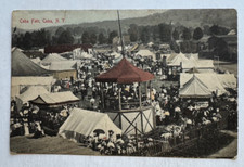 Usado, Cartão postal 1910 NY Cuba Nova York Cuba justa multidão gazebo tendas condado de Allegany comprar usado  Enviando para Brazil