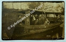 Cartão postal foto RPPC Lexington Tennessee TN Creek barco cruzeiro Stanley Annie comprar usado  Enviando para Brazil