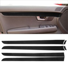 6 peças acabamento de tampa de painel de porta interior de fibra de carbono para Audi A4 S4 2005-2008 comprar usado  Enviando para Brazil