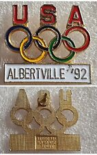 Distintivo olimpiadi albertvil usato  Capannori