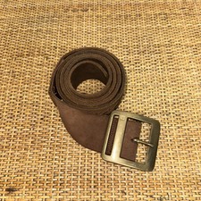 Vintage Lauren Ralph Lauren Feminino Cinto de Couro Camurça Latão Fivela Quadrada Boho comprar usado  Enviando para Brazil