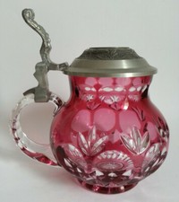 Ancienne chope cristal d'occasion  Le Lavandou