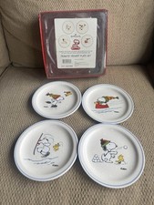Hallmark Peanuts Snoopy & Woodstock Pratos de Sobremesa de Inverno Conjunto de 4 Caixa Original comprar usado  Enviando para Brazil