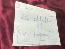 Autografo giorgio giorgis usato  Guidonia Montecelio