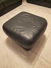 Navy leather ottoman for sale  ISLEWORTH