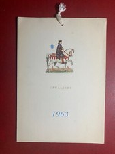 Cavalieri calendario 1963 usato  Bologna