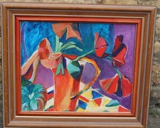 Vintage painting abstract for sale  LINCOLN