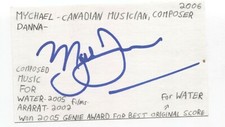 Mychael danna signed for sale  Monroe