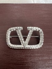 Broche Valentino prata diamante  comprar usado  Enviando para Brazil