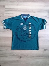 Umbro Ajax Amsterdam koszulka 1995-96 wyjazdowa L zielona 2nd Kluivert Overmars de Boer 95 na sprzedaż  Wysyłka do Poland