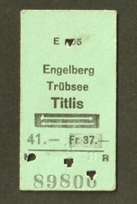 BILHETE DE TELEFÉRICO VINTAGE SUÍÇO ENGELBERG TRÜBSEE TITLIS comprar usado  Enviando para Brazil