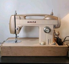 Máquina de costura branca vintage "Fair Lady" modelo 763 década de 1960 FUNCIONANDO ponto reto comprar usado  Enviando para Brazil