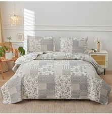 Grey white floral for sale  Lavonia